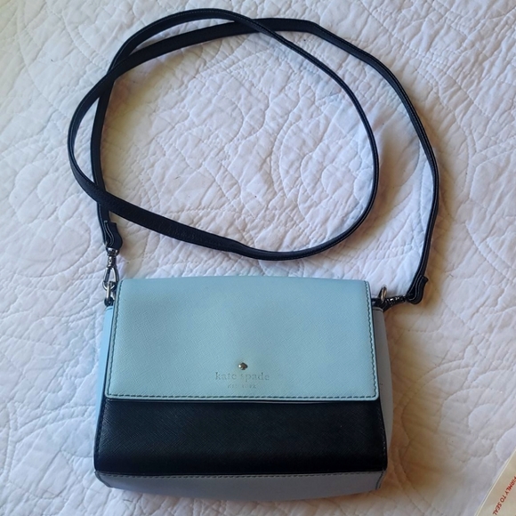Kate Spade Blue & Black Crossbody Custom